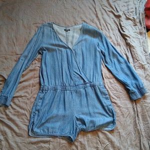 Loft chambray romper